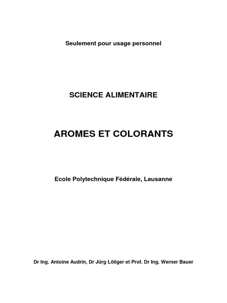 Book NRC AROMES | PDF | Chromatographie | Distillation