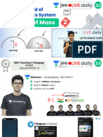 Center of Mass: C.O.M of Continuous System