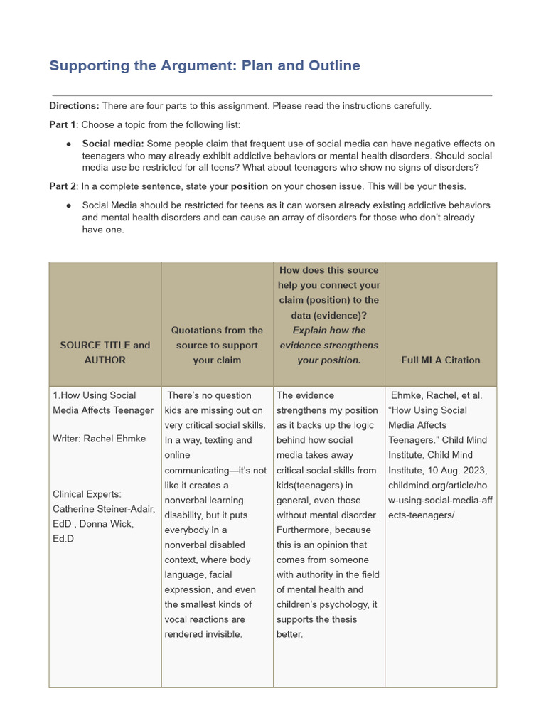 Argument Supportation Pdf Social Media Popular Culture Media
