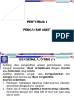 Pertemuan I Pengantar Audit