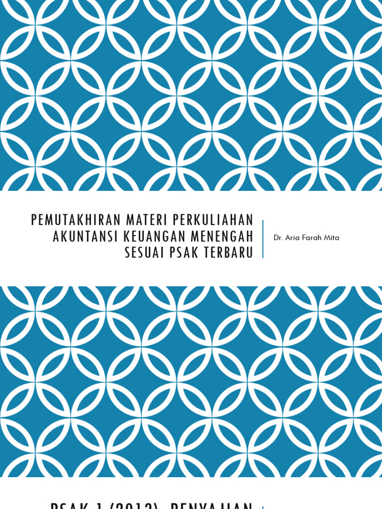 Update Psak Materi Perkuliahan Ak Menengah 2017 Pdf