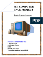 Cbse Computer Science Project