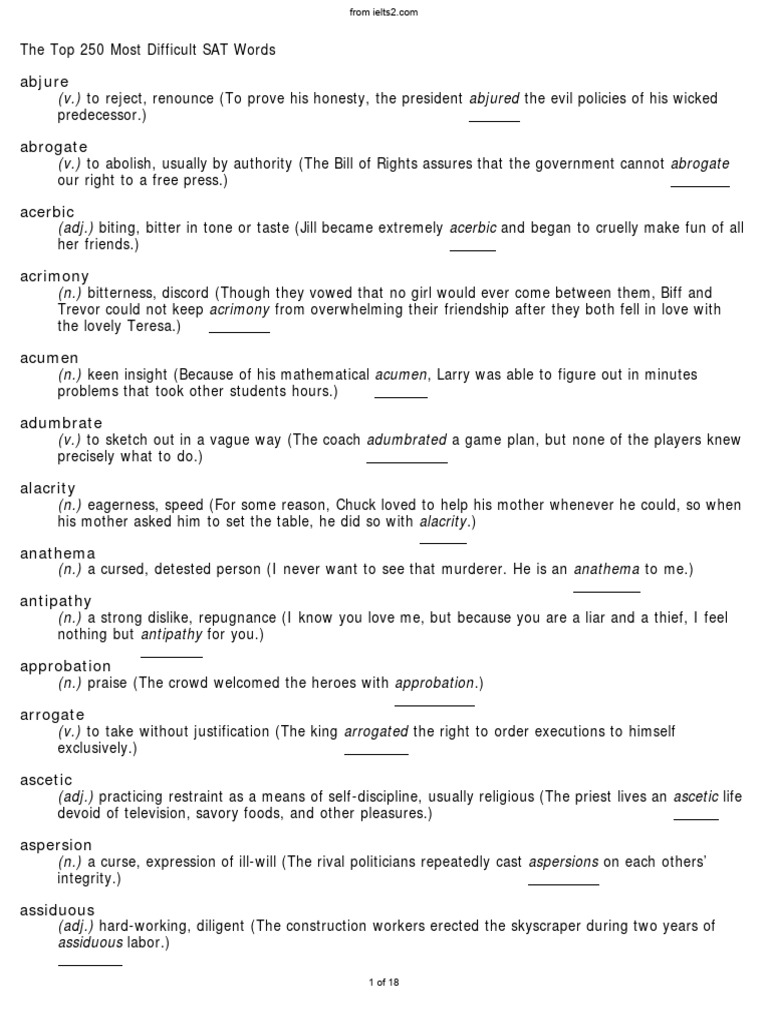 Most Difficult Sat Math Questions