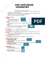 Lecture Notes Plane and Solid Geometry