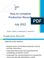Daily Food Production Record Guide | PDF | Menu | Vegetables