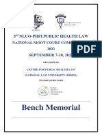 Bench Memo - Applicant - CPHL Moot 2023