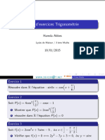 Série D'exercices - Math Trigonométrie - 3ème Mathématiques (2014-2015) MR Hamda Abbes