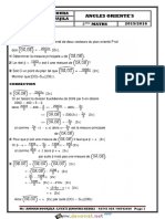 Série Corrigée D'exercices de Contrôle N°1 - Math Angles Orintés - 3ème Math (2015-2016) MR AMMAR BOUAJILA