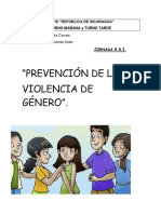 JORNADA ESI - PRIMER Grado - VIOLENCIA DE GÉNERO - 2020