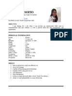 Resume and Application Jenebe