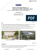 Study of Factors That Impact Range and Prediction of Temperature Profile of The Battery Pack in Real World Conditions Using GT RealDrive