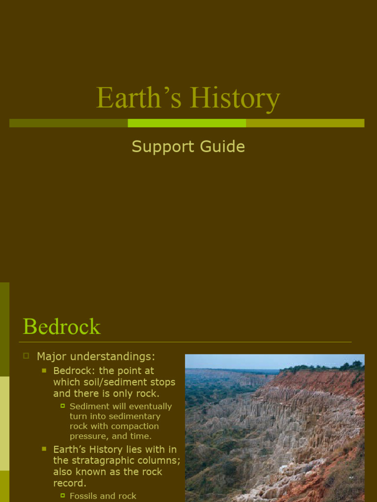 Earths History Pdf Sedimentary Rock Rock Geology