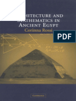 Architecture and Mathematics in Ancient Egypt