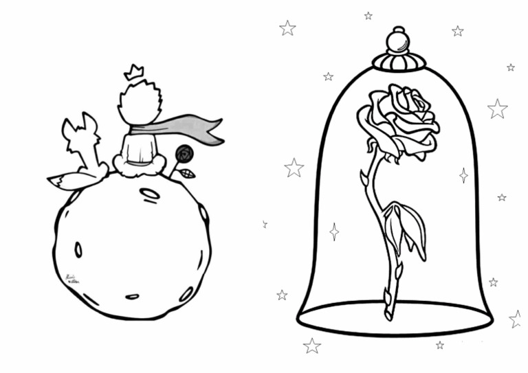 pequeno príncipe desenho para colorir