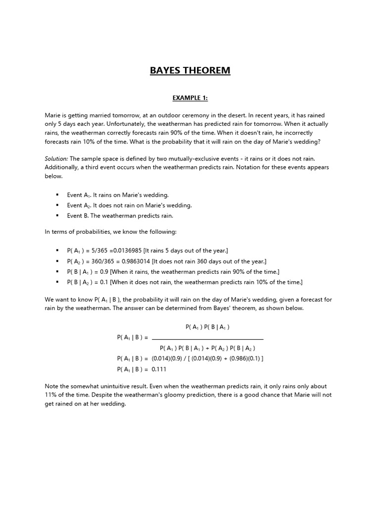 PME Lec4 Bayes Example | PDF