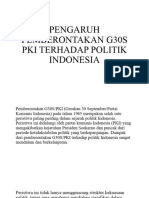 Pengaruh Pemberontakan G30S Pki Terhadap Politik Indonesia
