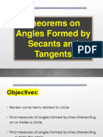 Secants Tangents and Angle Measures