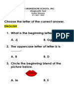 Diagnostic Test SR - Nursery