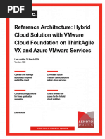 Reference Architecture: Hybrid Cloud Solution With Vmware Cloud Foundation On Thinkagile VX and Azure Vmware Services