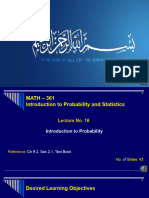Lecture 16 - Intro To Probability