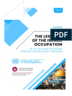 Study On The Legality of The Israeli Occupation of The OPT Including East Jerusalem