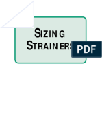 Sizing of Strainer
