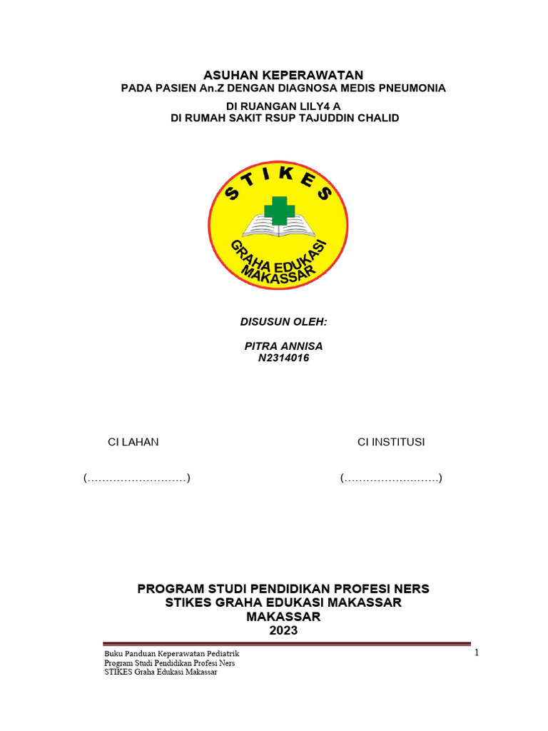 Panduan Keperawatan Pneumonia Anak | PDF | Kesehatan Holistik