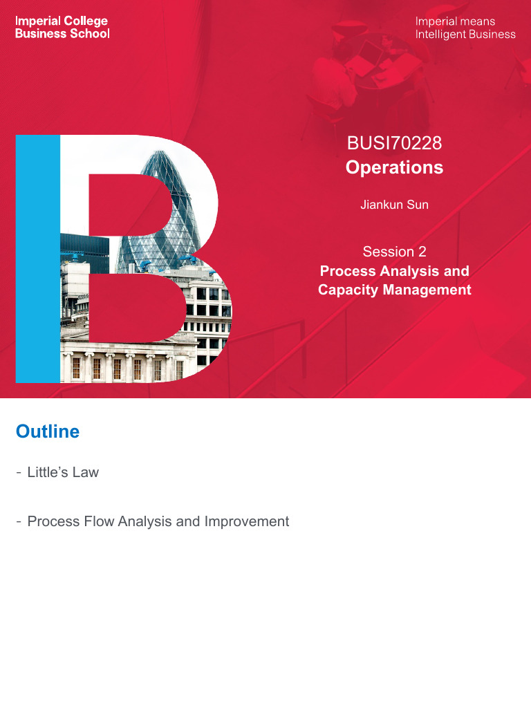 Process Analysis & Capacity Management | PDF | Inventory | Production ...