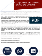 Treinamento Sobre Lei Geral de Proteção de Dados: SÁBADO 09/01 9H ÀS 17H