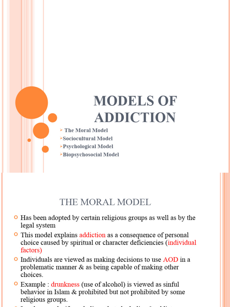 Models of Addiction PDF Substance Abuse Psychology