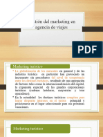 Gestión Del Marketing en Agencia de Viajes