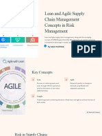 Lean and Agile Supply Chain Management Concepts in Risk Management