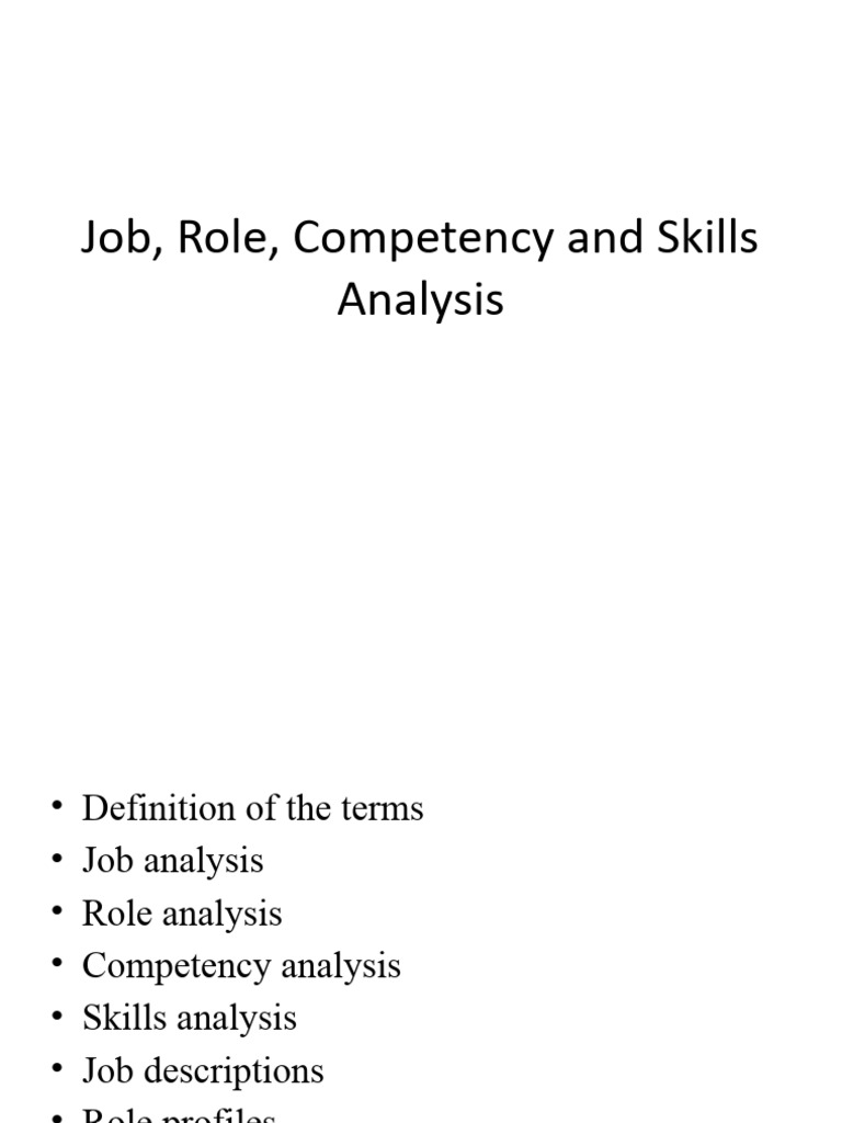 Skills and Competency Analysis Guide | PDF | Leadership | Expert