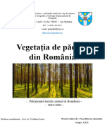 Vegetația de Pădure Din România - Răzvan Focșa - FGG Iași, UAIC