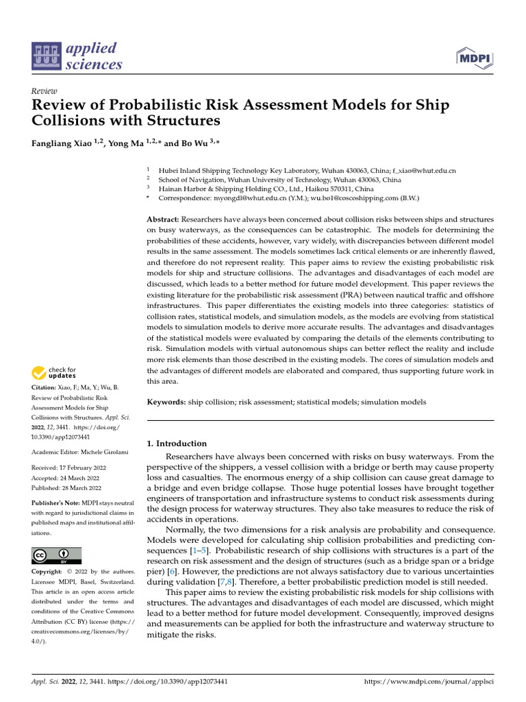 Applsci 12 03441 v2 | PDF | Simulation | Risk