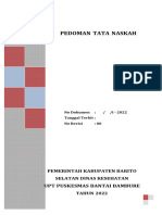 FIX - PEDOMAN TATA NASKAH DINAS UPTD PKM BANTAI BAMBURE - Rev