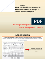 Tecnología Energética en La Industria Máster de Ingeniería Química