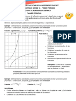 Guia # 1.1 TALLER FUNCION LOGARITMICA