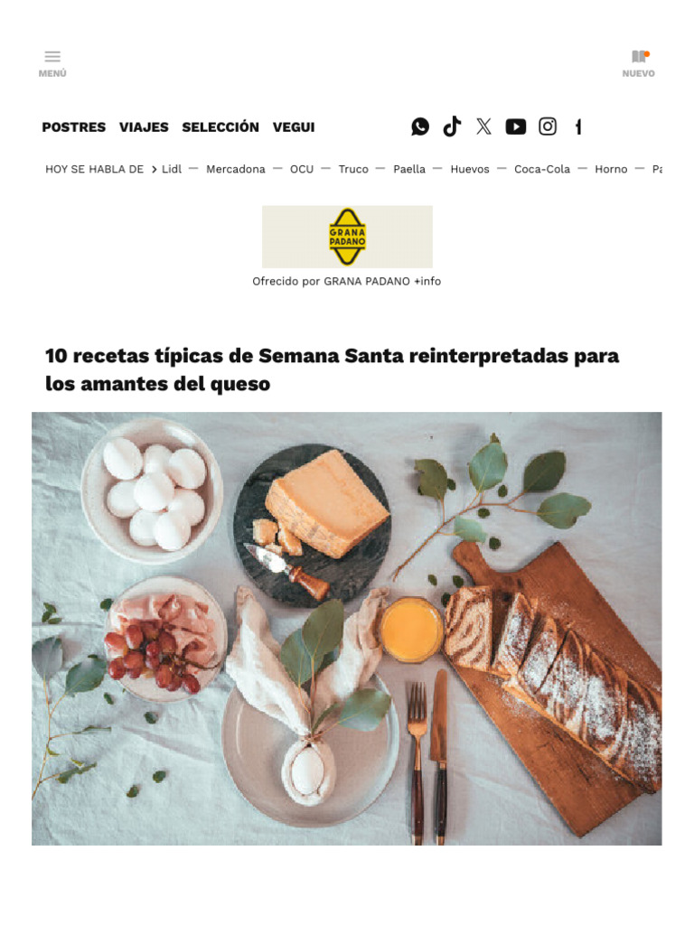 10 Recetas Típicas De Semana Santa Reinterpretadas Para Los Amantes Del