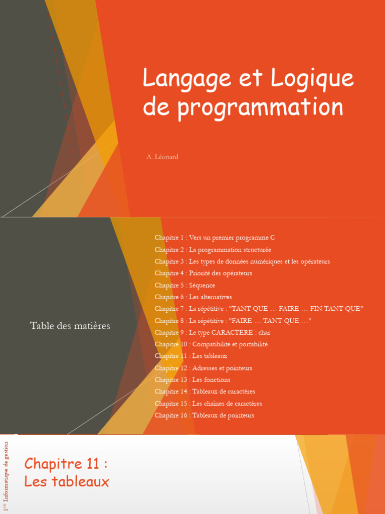 Introduction aux Tableaux en C | PDF | Pointeur (programmation ...
