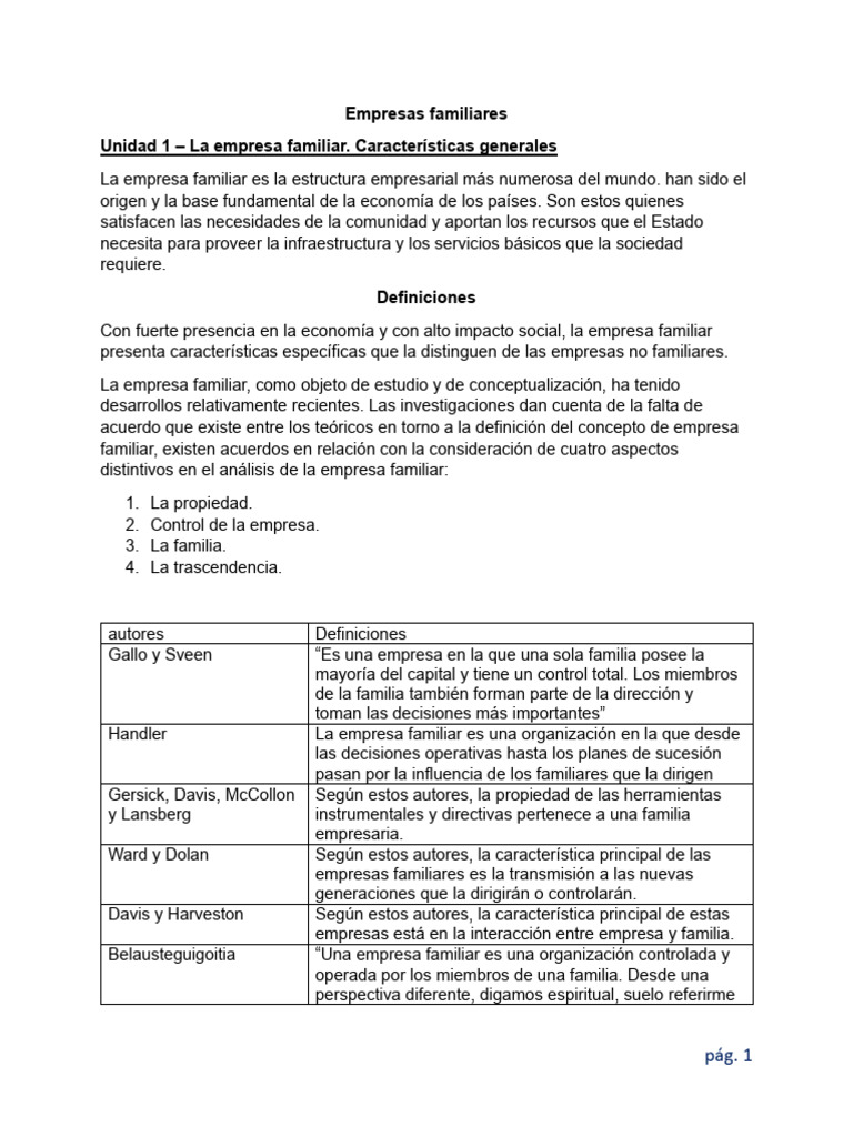 Características de las Empresas Familiares | PDF | Business | Las emociones