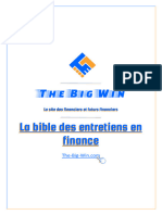 La Bible Des Entretiens en Finance