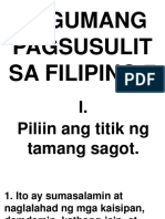 Summative Test in Filipino 7