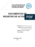Documentos de Registro de Actividades