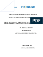 Research Proposal of Dessale