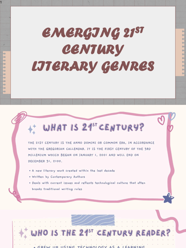 New Literary Genres Explained | PDF | Poetry