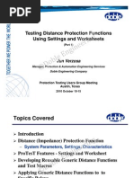  Testing Distance Functions Using Settings and Worksheets
