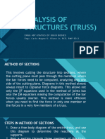 Truss Analysis (Method of Sections)