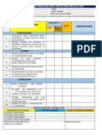 Lista de Cotejo para Evaluar Participación en Clase