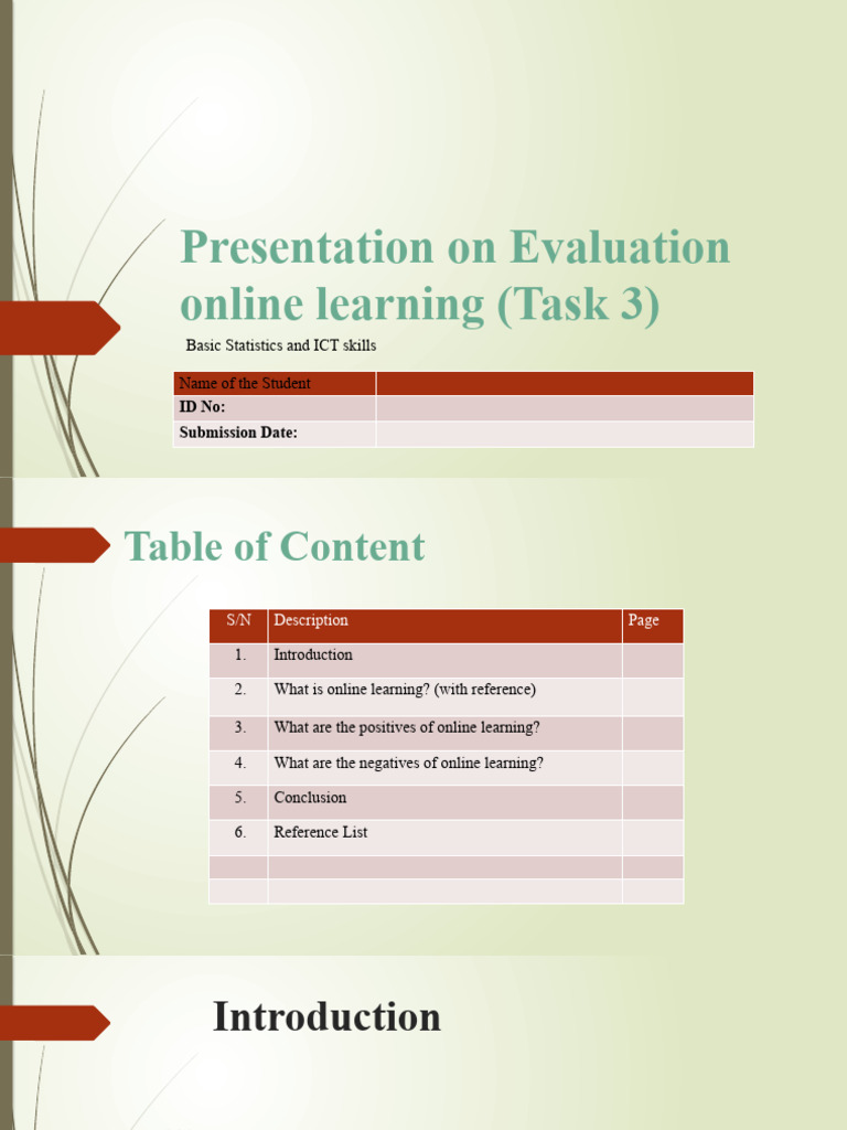 Pros and Cons of Online Learning | PDF | Educational Technology | Learning